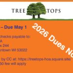 2026 Dues Are Due May 1